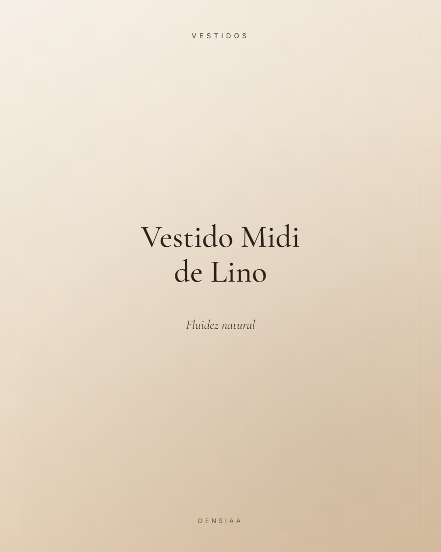 Vestido Midi de Lino