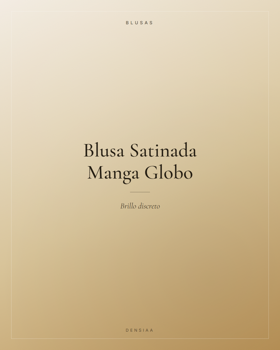 Blusa Satinada Manga Globo