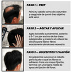 Hair Fiber Spray - Volumen Instantáneo en 10 Segundos para Densidad Capilar