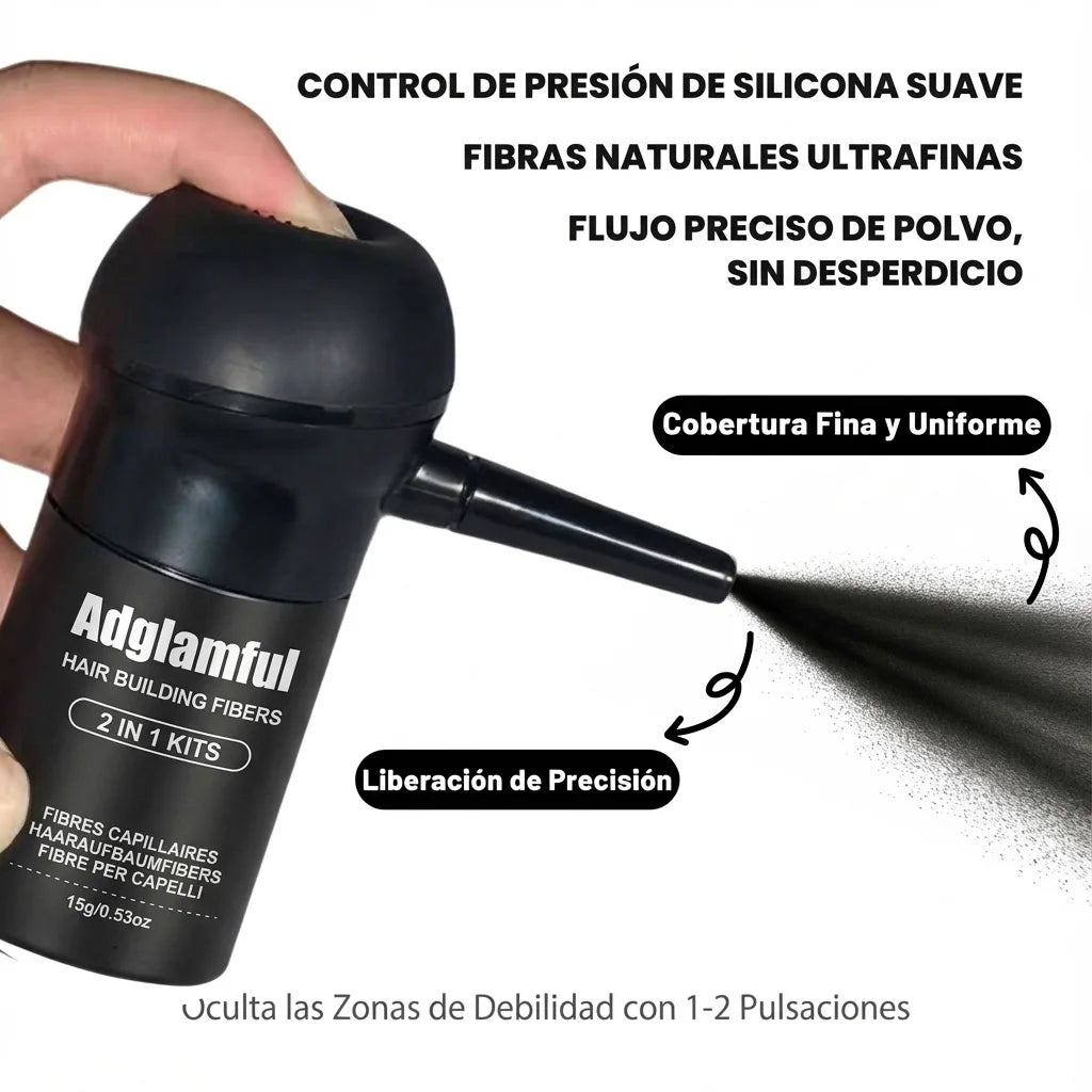 Hair Fiber Spray - Volumen Instantáneo en 10 Segundos para Densidad Capilar