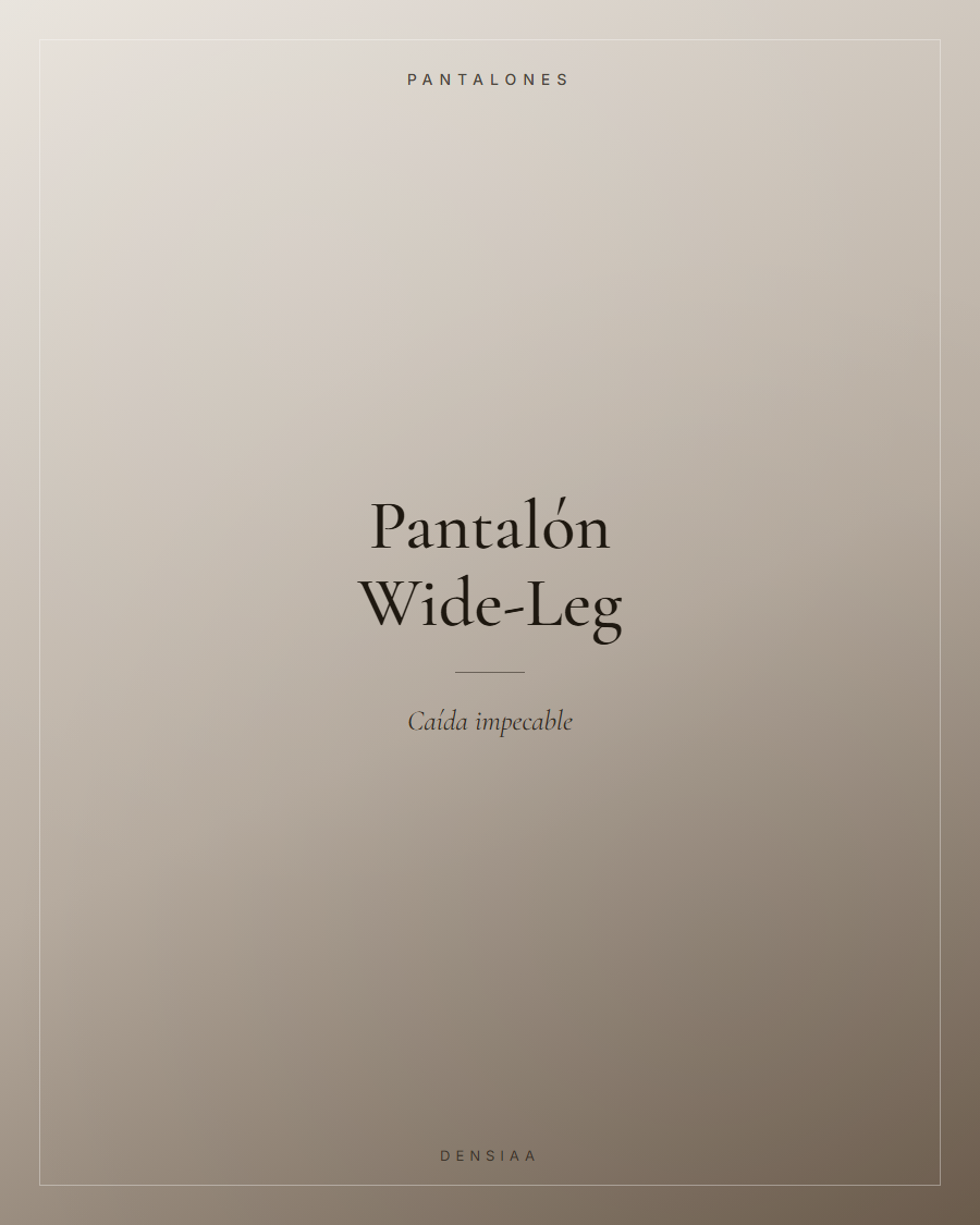 Pantalón Wide-Leg